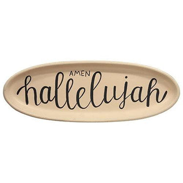 Amen Oval Tray - The Fox Decor